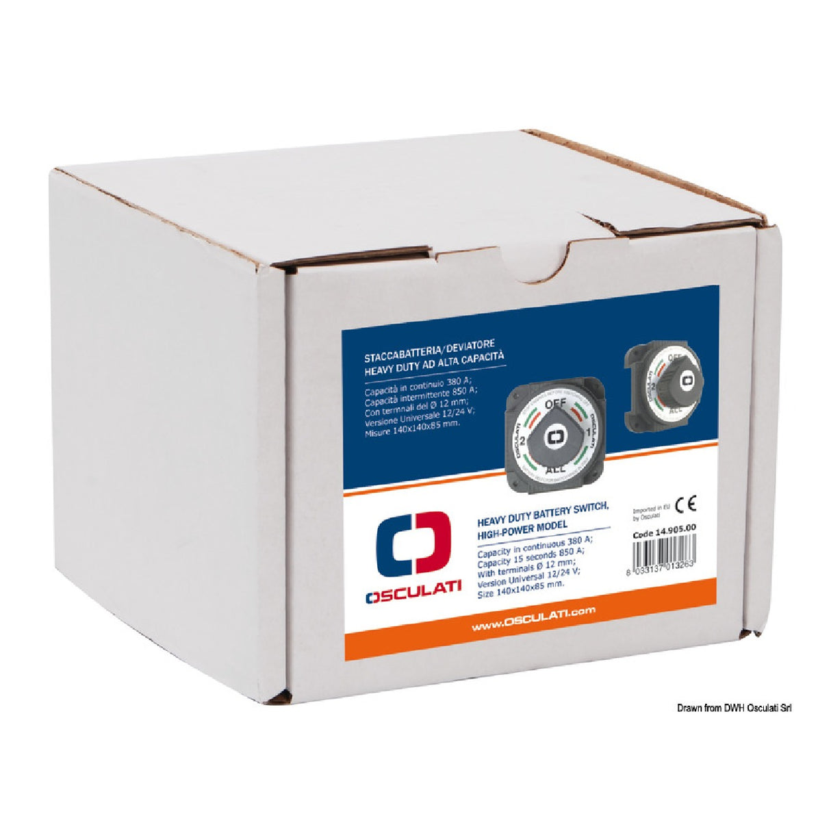 Osculati Staccabatteria/deviatore Heavy Duty ad alta capacita 14.905.00