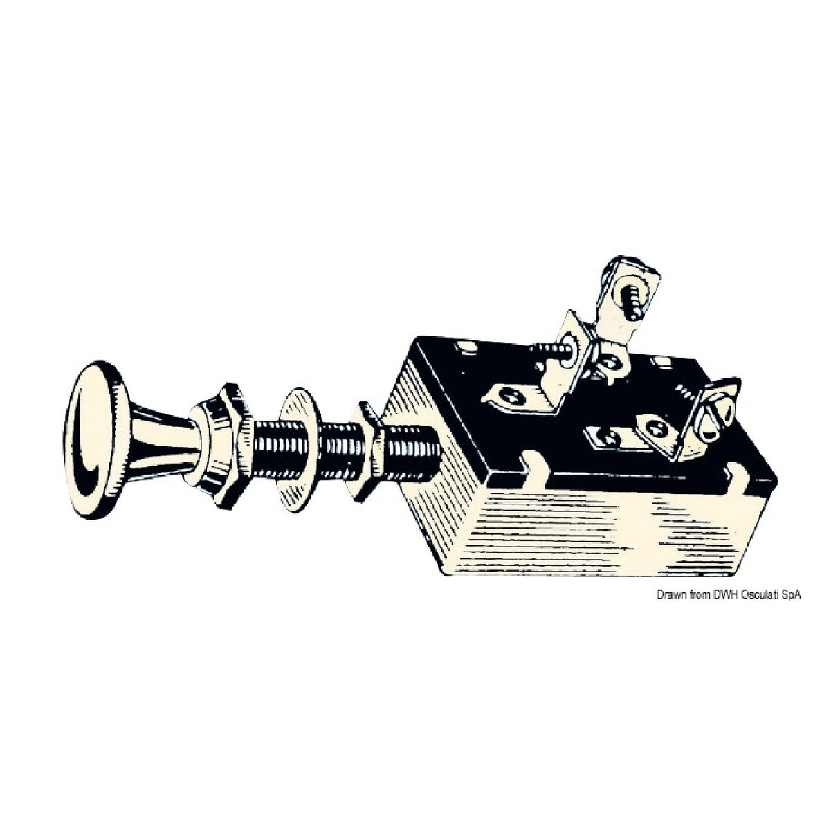 Osculati Switch 1+1 circuits 25 A 14.918.06