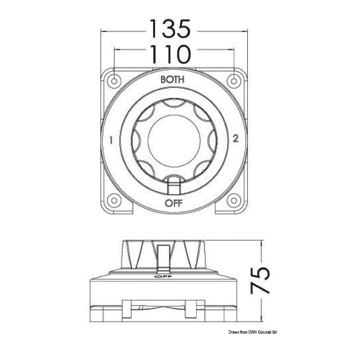 Osculati Selecta Battery Switch 14.920.00