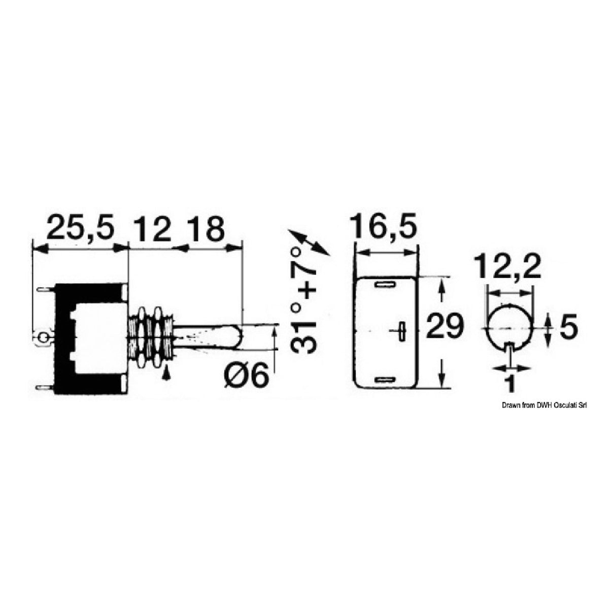 Carling Technologies Interruttore CARLINGSWITCH a levetta