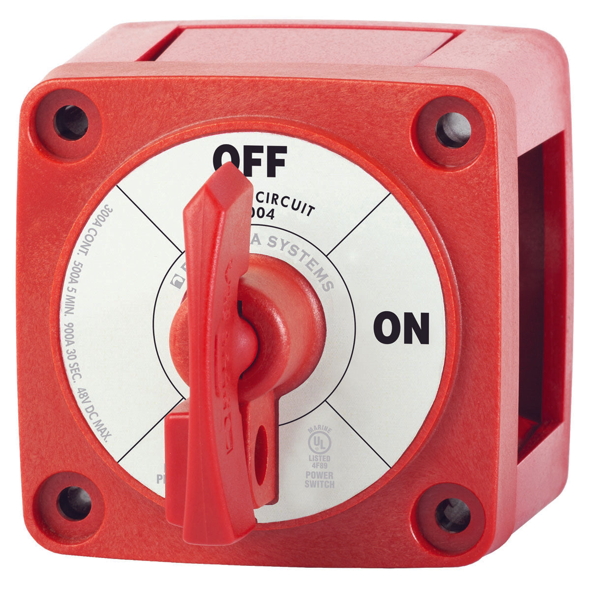 Blue Sea Mini 300A Batterieschalter mit Schlüssel und Drehknopf Modell 6004B