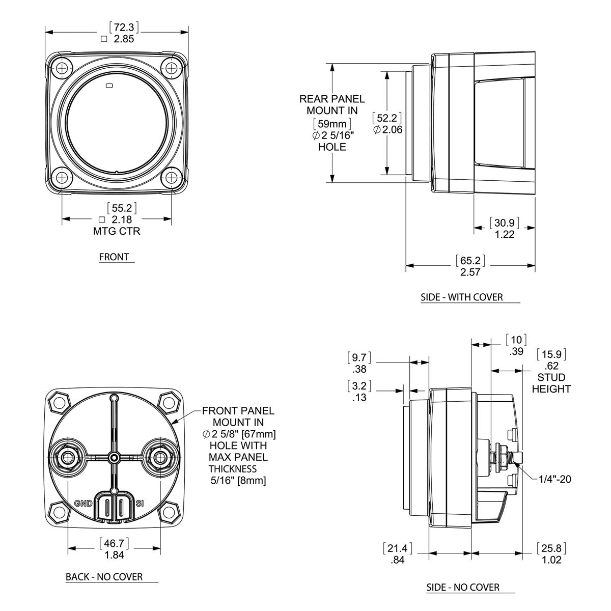 Automatisches Wickelrelais Blue Sea Modell 7601B