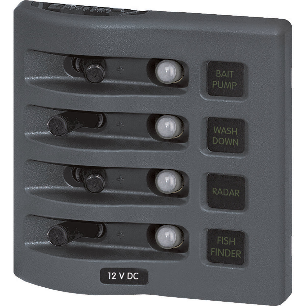Blue Sea Quadro stagno 12-24V. con protezione termica ripristinabile 4374