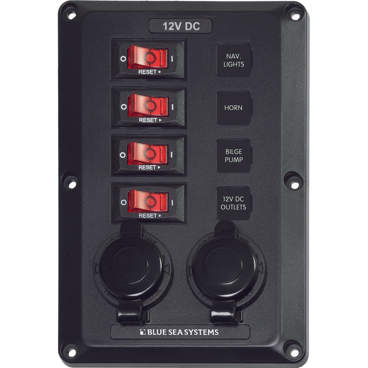 Panel eléctrico bajo cubierta Blue Sea modelo H-4351B