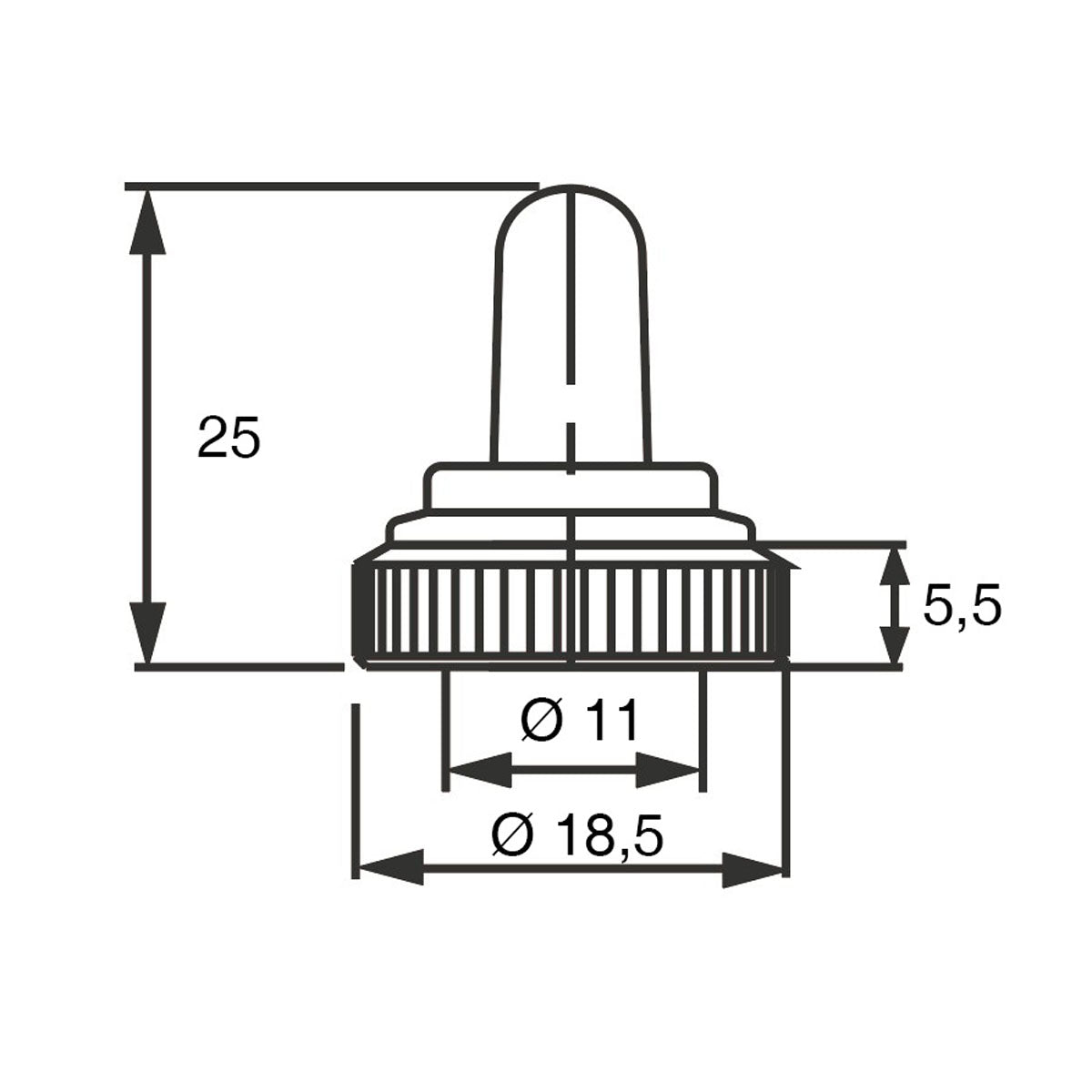 Trem Cappuccio in gomma 10 pz