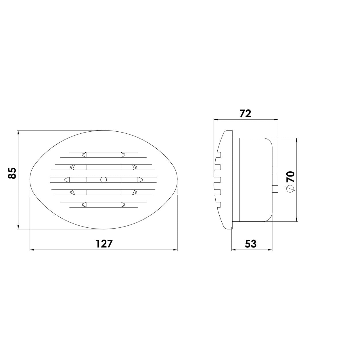 Sonora Einbau-Einziehhorn