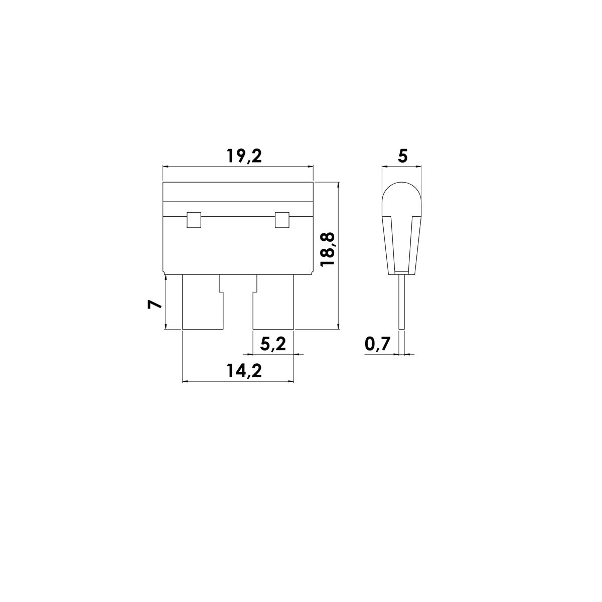 Trem Blade fuses and fuse holders