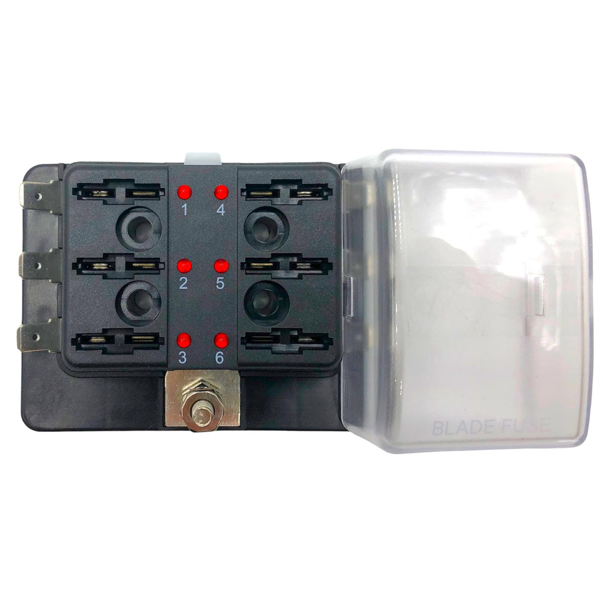 Caja de fusibles de cuchilla estándar Trem con luces de advertencia LED