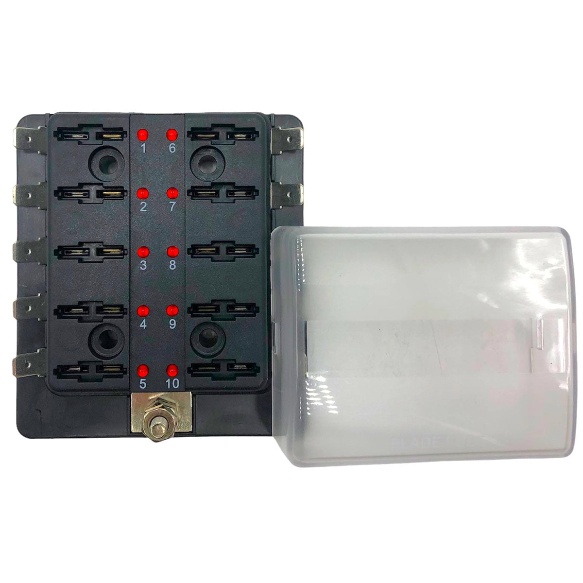 Trem Scatola portafusibili standard lamellari con spie d'allarme a LED