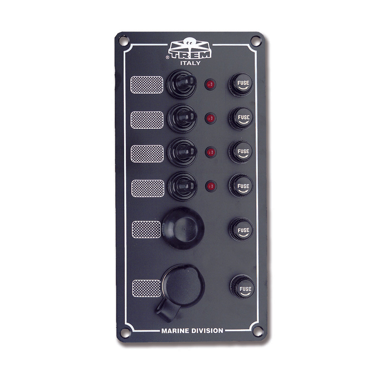 Trem 4-Schalter-Schalttafel + Hupenknopf + Zigarettenanzünderbuchse