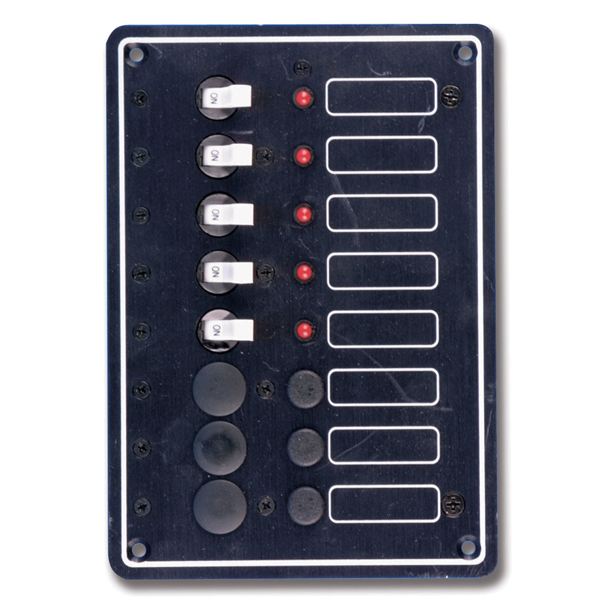 Panel eléctrico Trem en aluminio anodizado negro