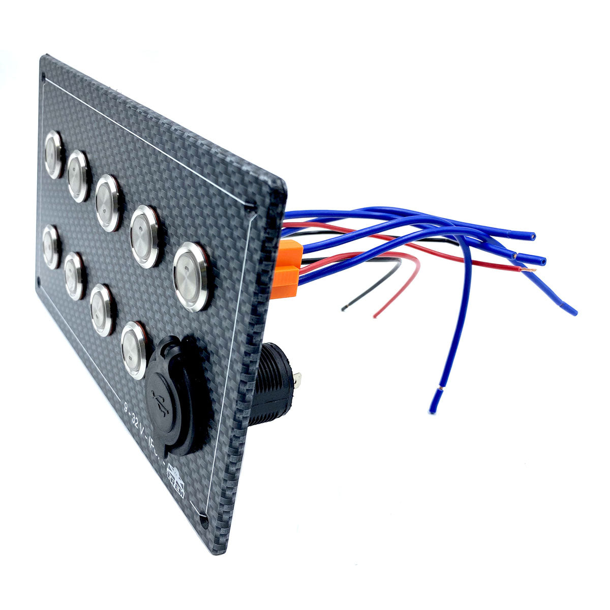 Panel eléctrico vertical Ocean System con cubierta precableada y dos puertos USB