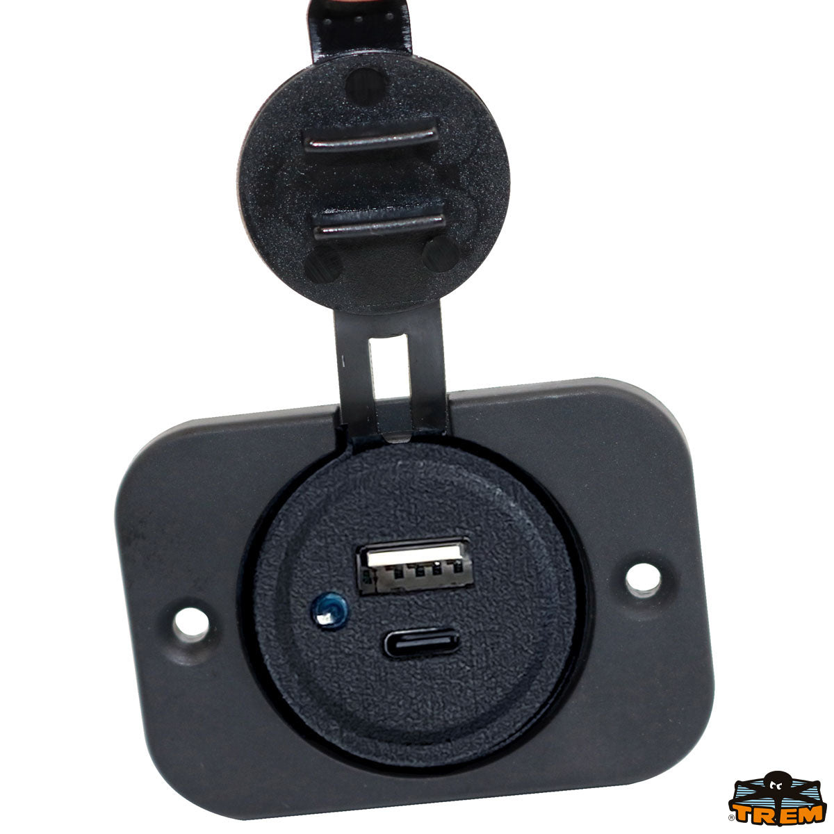 Trem Presa incasso doppia USB Type A + Type C