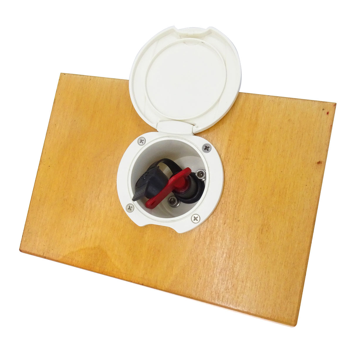 Contenedor para interruptor de batería T-Power fabricado en ABS blanco 5 piezas