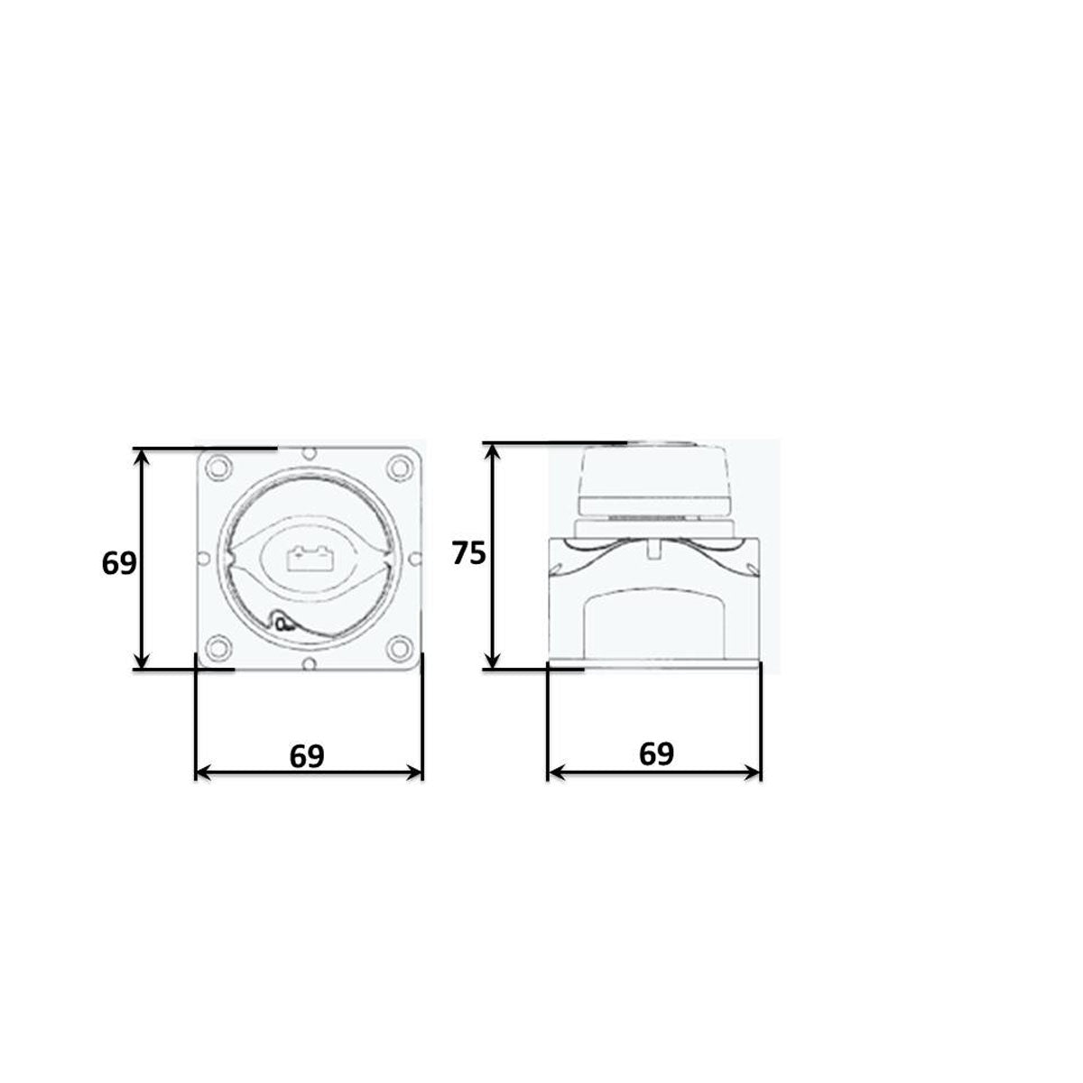 Interruptor de batería T-Power Voltaje 48 V CC Voltaje 48 V CC