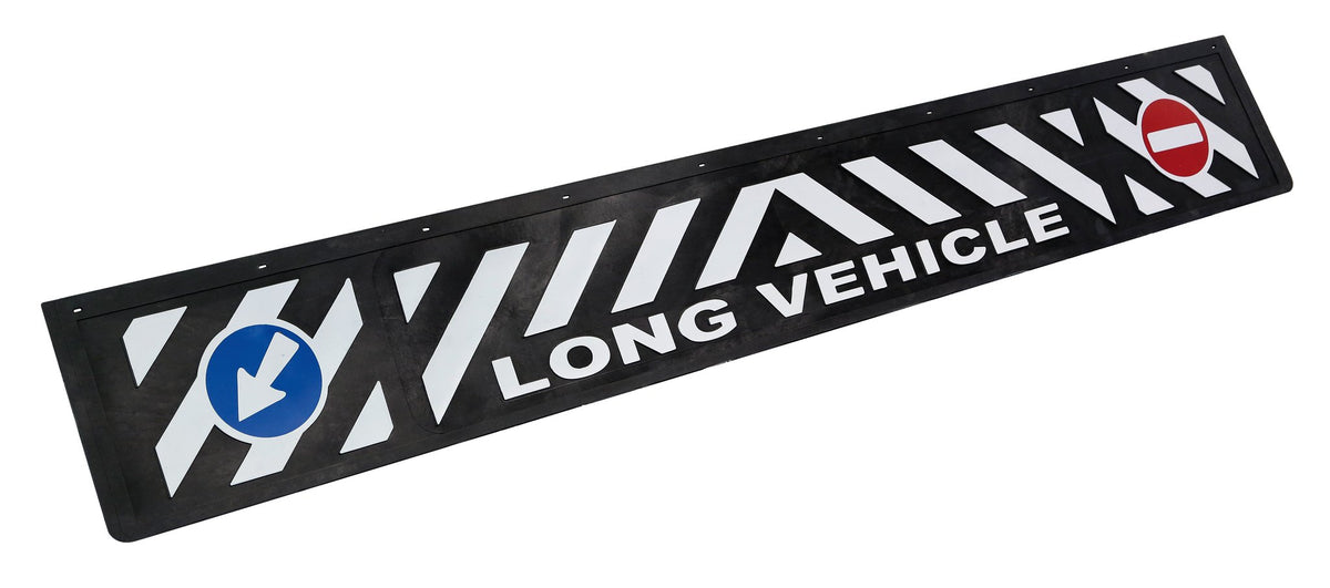 Paraspruzzo lungo in pvc, segnaletica in rilievo 240x35 cm Nero Long Vehicle 14262
