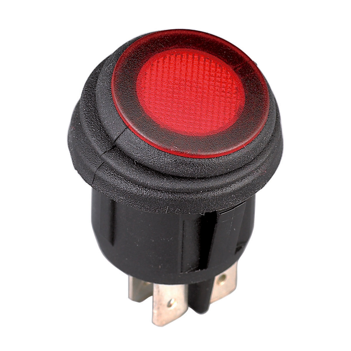 Pulsador Trem IP65 con LED Color Negro
