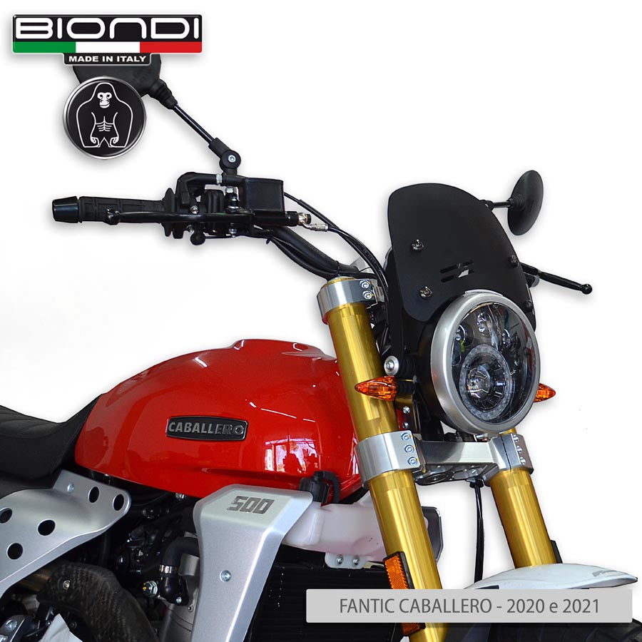 Biondi Cupolino Caffè Nero Satinato Fantic Caballero 125/250/500 2020-2023