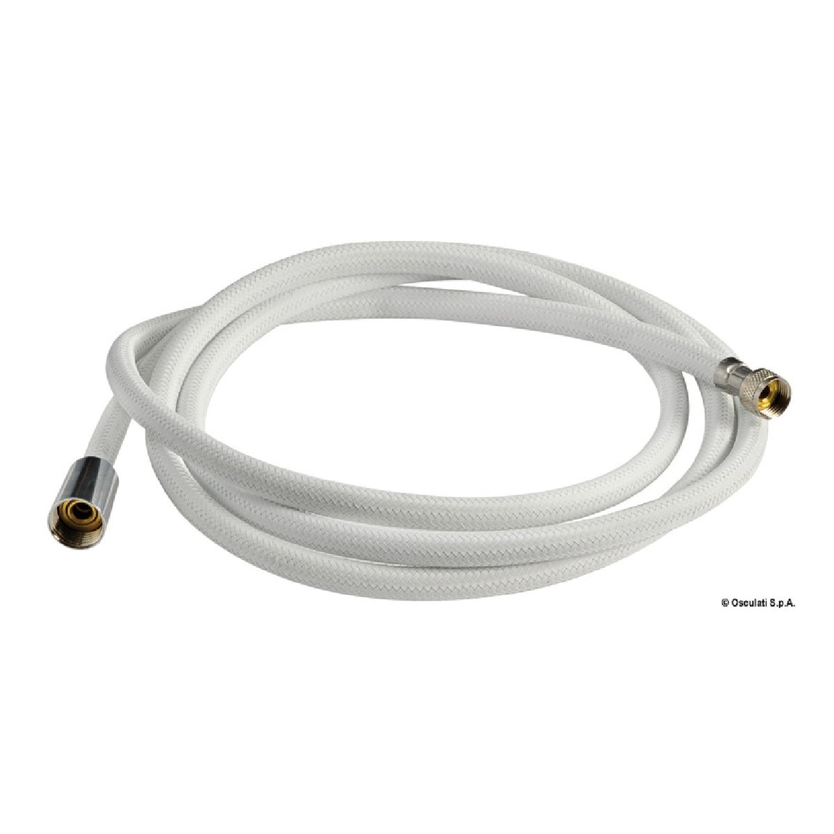 Osculati Tubo doccia retinato bianco in nylon 15.198.00