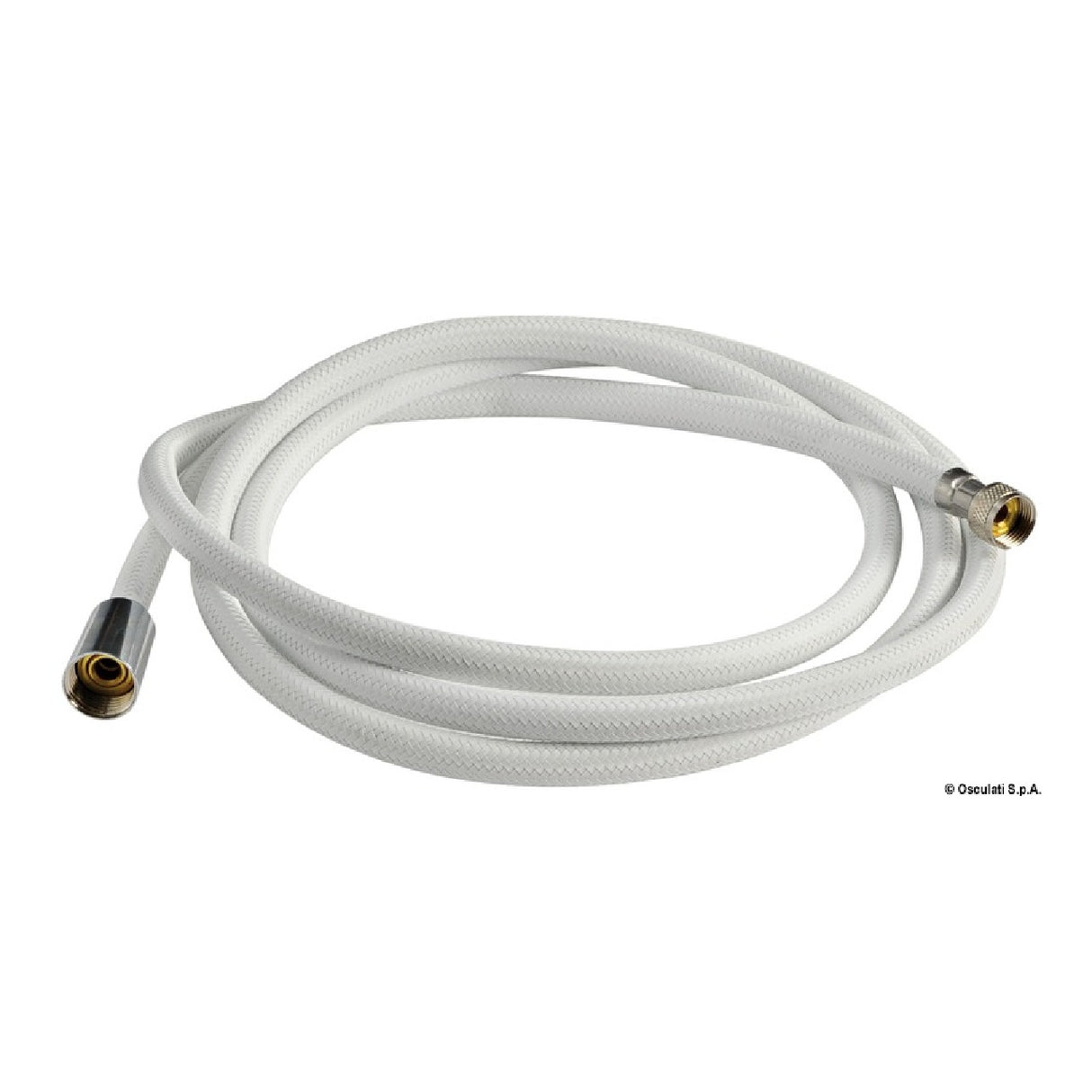 Osculati Tubo doccia retinato bianco in nylon 15.198.00