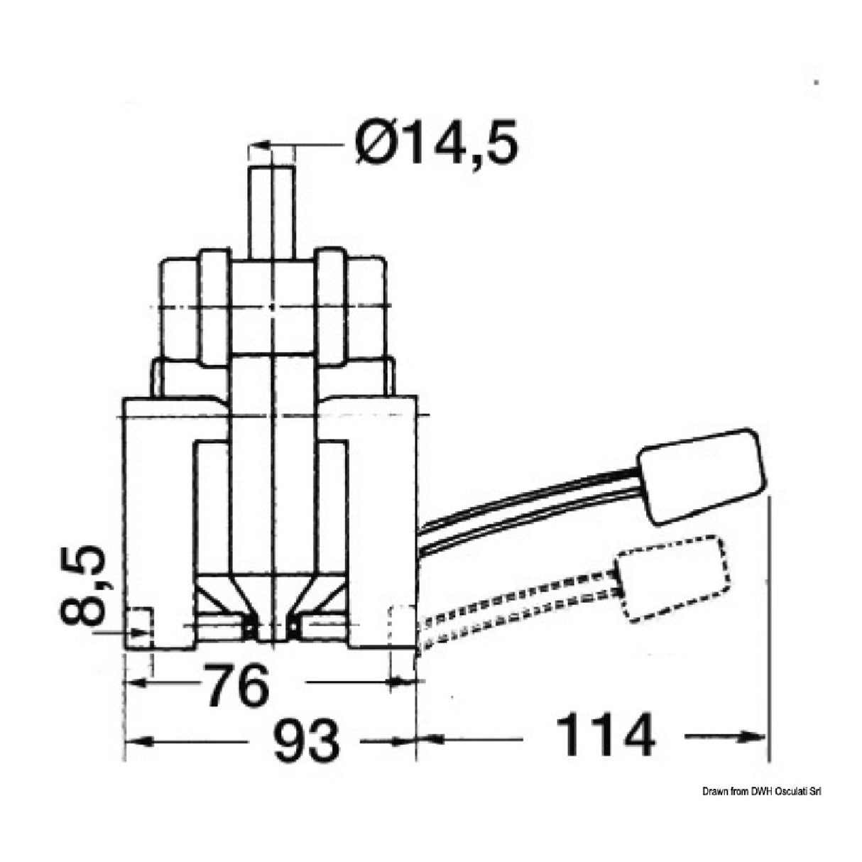 Osculati Pompa a pedale per lavello a doppio effetto 15.253.00