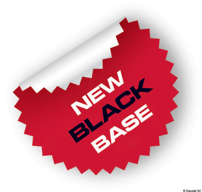 Ducha Osculati con mezclador Saturn, base horizontal, negra 15.470.04