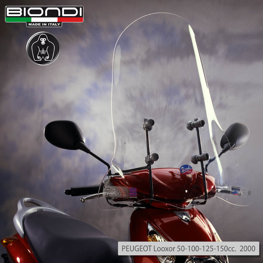 Biondi Parabrezza Club Scooter Trasparente - Solo Schermo 74x69 cm
