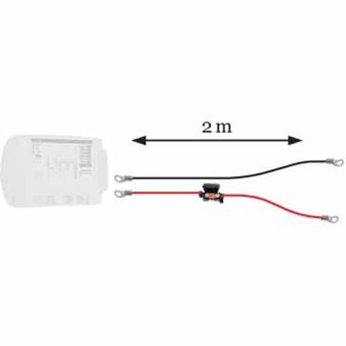 Uniteck Cavo x2m 16mmq + kit di protezione fusibile + terminali M8 KIT COLLEGAMENTO BATTERIA 16.2M