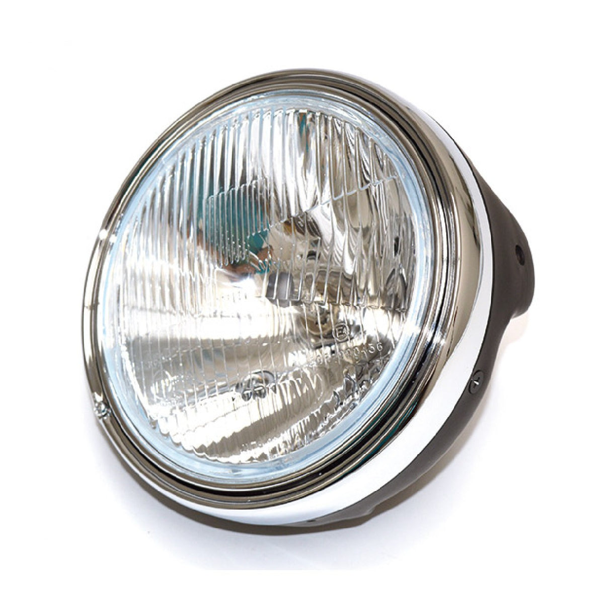 Universeller Motorradscheinwerfer, Durchmesser 201 mm, schwarze H4-Glühbirne, Position 156600