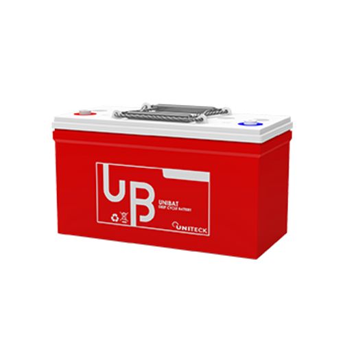 Uniteck UNIBAT 100.12 AGM 100Ah 12V Batterie, 1000 Zyklen bei 50%
