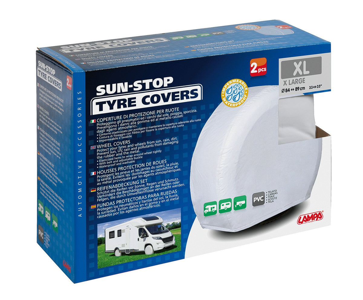 Lampa Sun-Stop, coperture di protezione per ruote, 2 pz - XL 15928