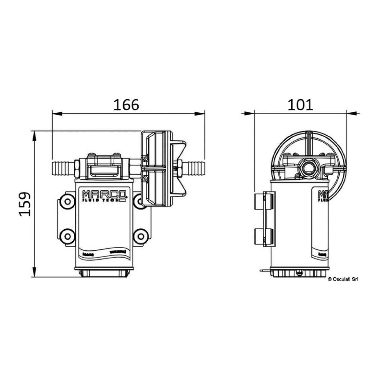 Marco Selbstansaugende Pumpe 12 V 15 l/min