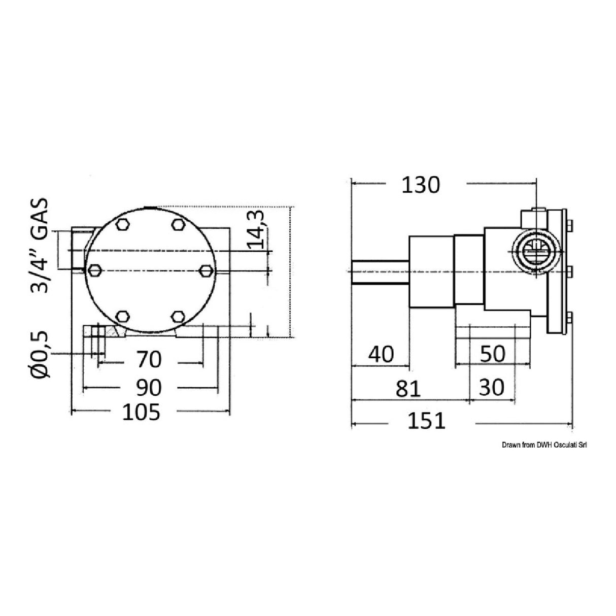 Nauco Pumpe Typ 335 46 l