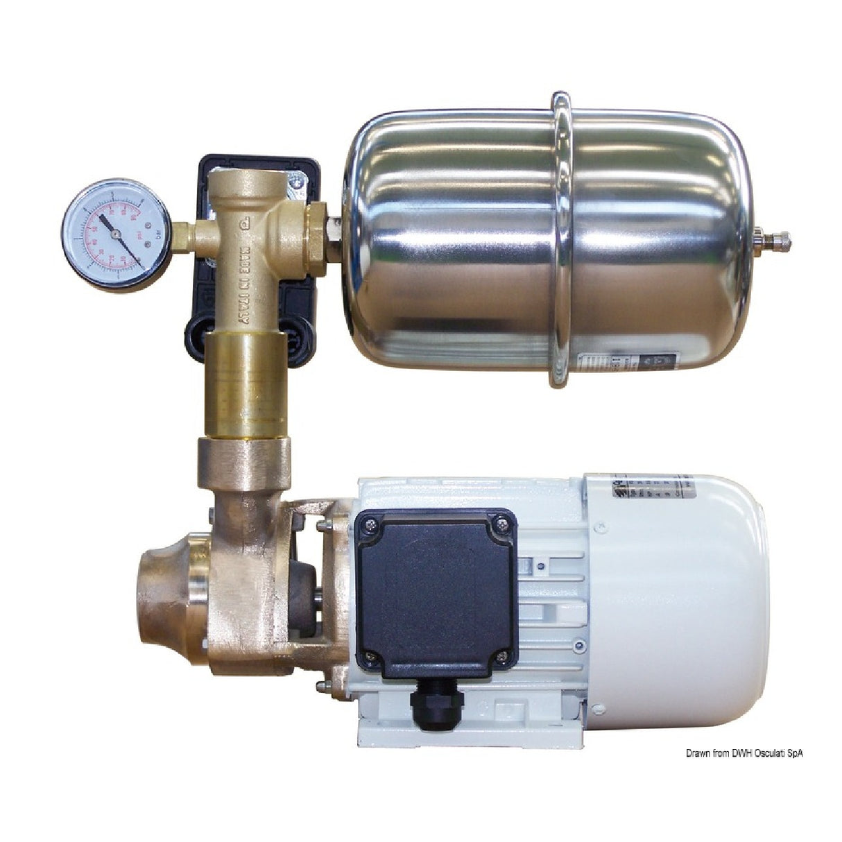 Autoclave electromecánico CEM con cuerpo de bronce y vaso de expansión