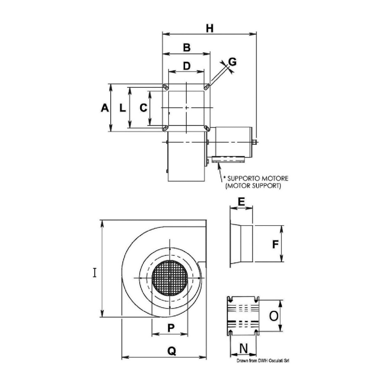 CEM electromechanical centrifugal fan