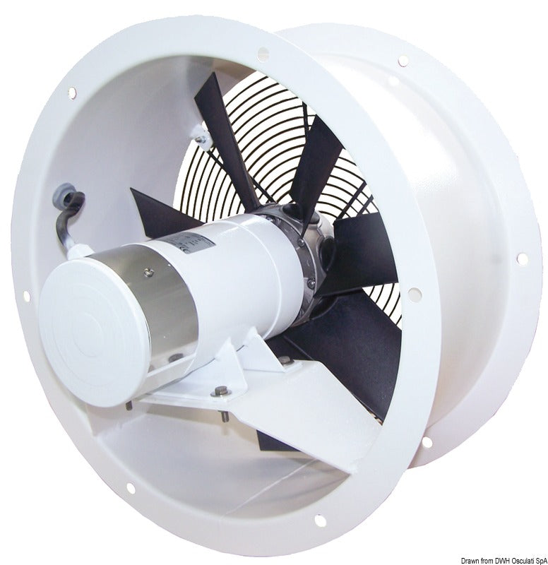 Extractor axial electromecánico CEM acero 24V 0,37 KW 2000rpm FRR