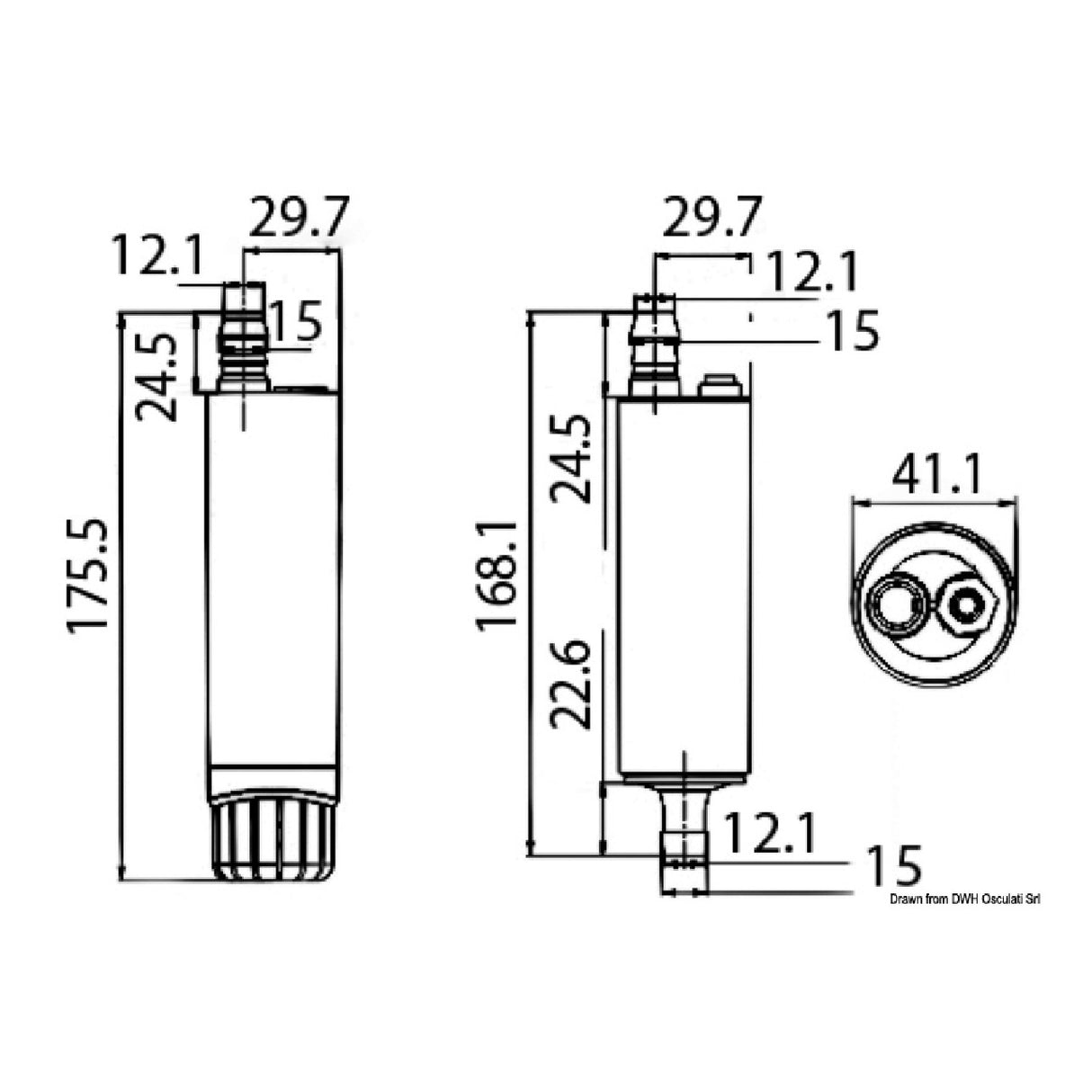 Osculati Centrifugal immersion pump 16.105.13
