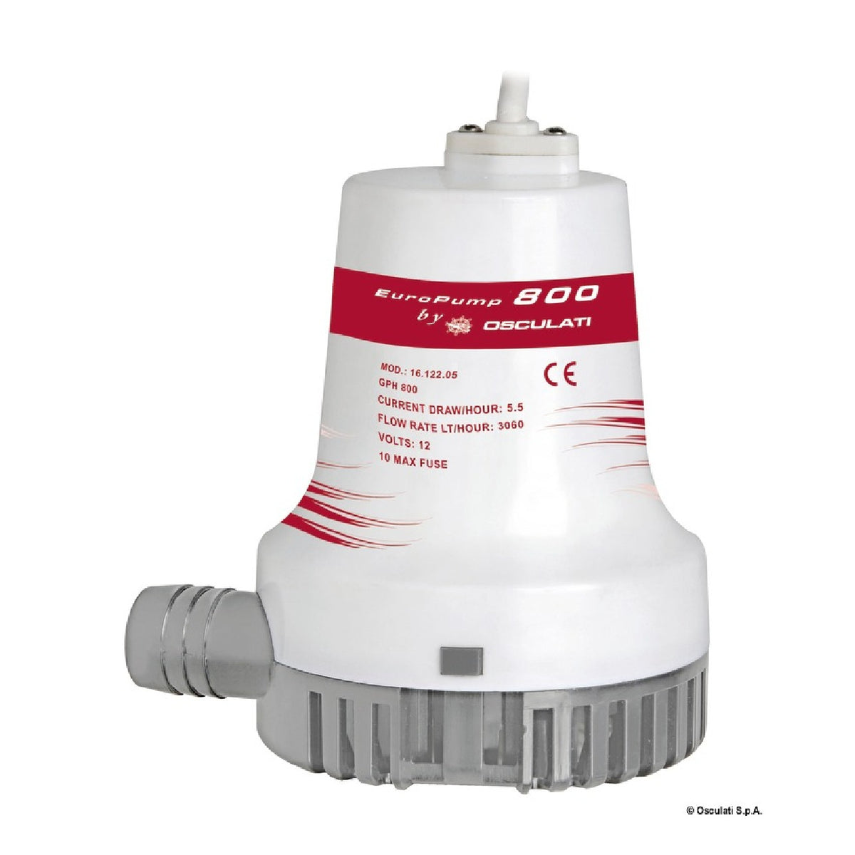 Osculati Pompa di sentina Europump II ad immersione 12/24 V 550-1100-1500-2000-3000 16.122.02