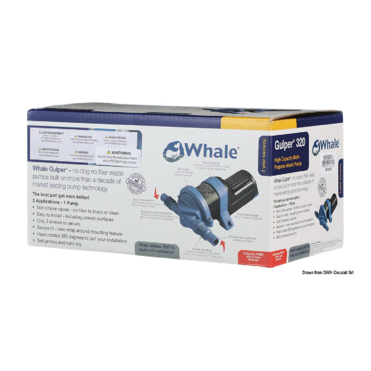Whale Gulper 320 Dusch- und Abwasserpumpe