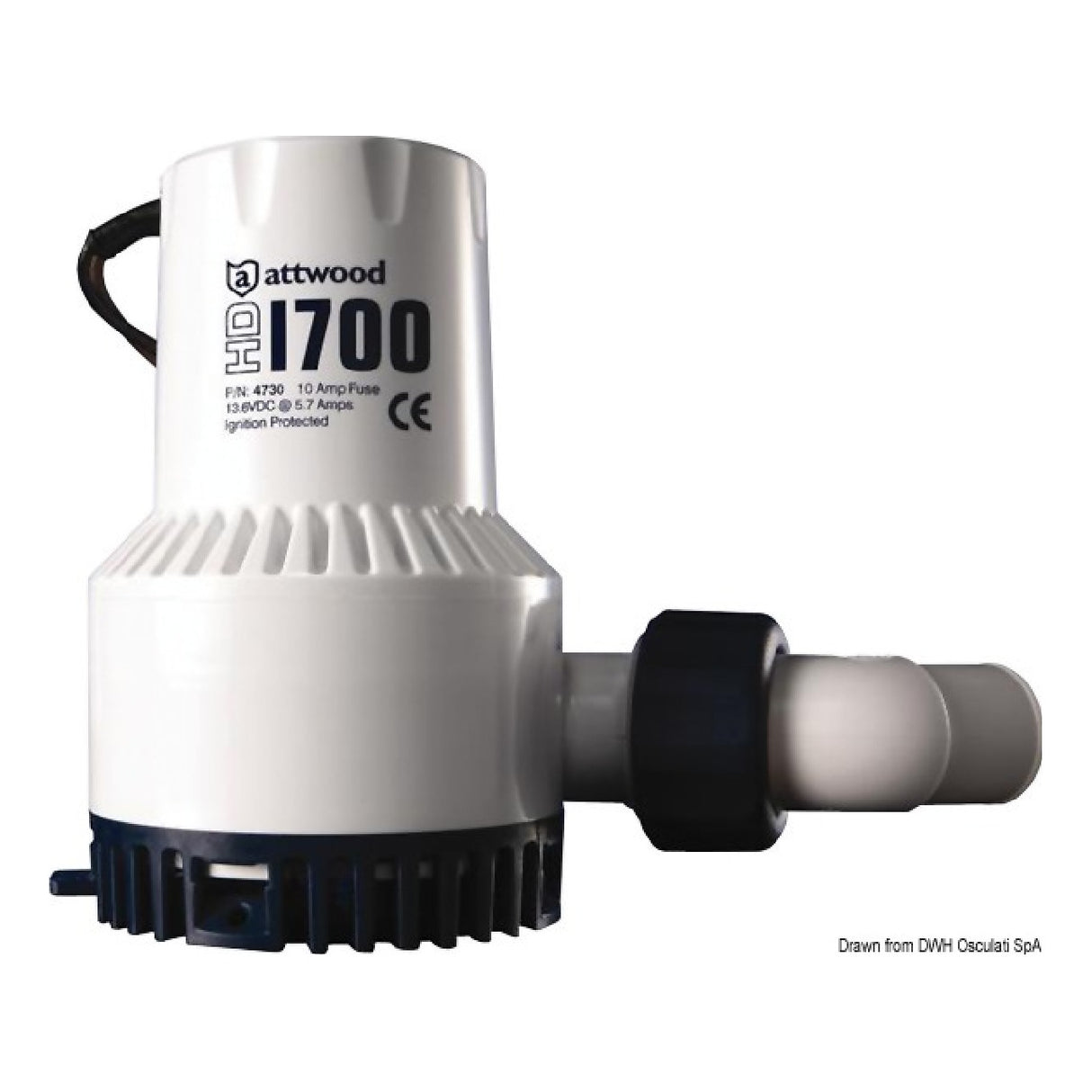 Bomba de servicio pesado Attwood 12 V 6 A