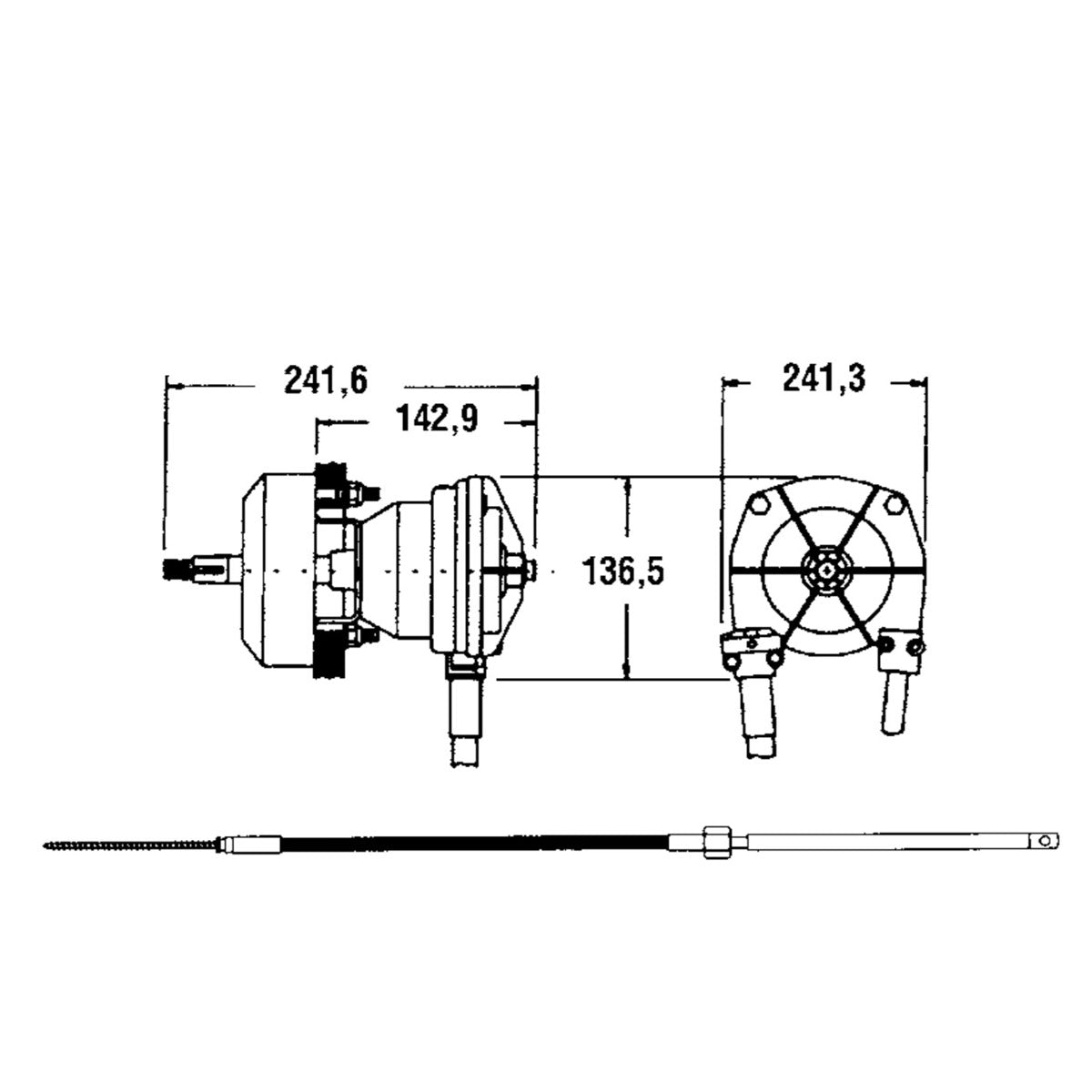 Sea Star SAFE-T QC Mechanische Lenkung