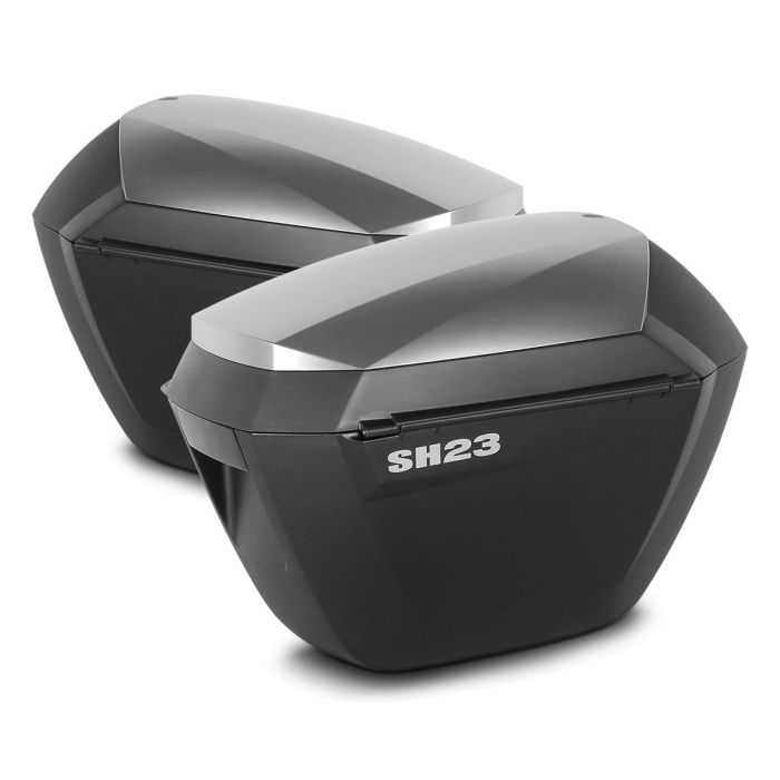Par de maletas laterales Shad SH23 con aspecto de aluminio D0B23200W