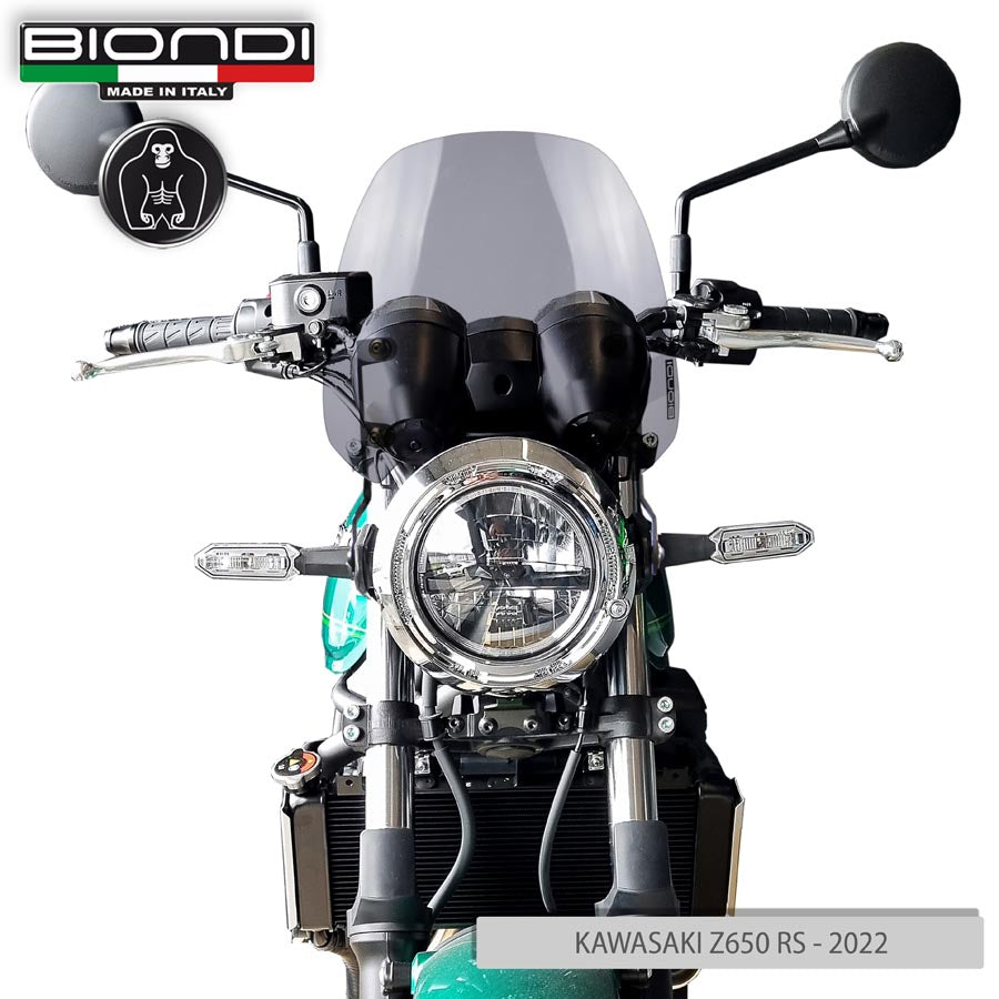 Biondi Cupolino Sport Fumè Chiaro Kawasaki Z650 RS e Triumph - Kit incluso