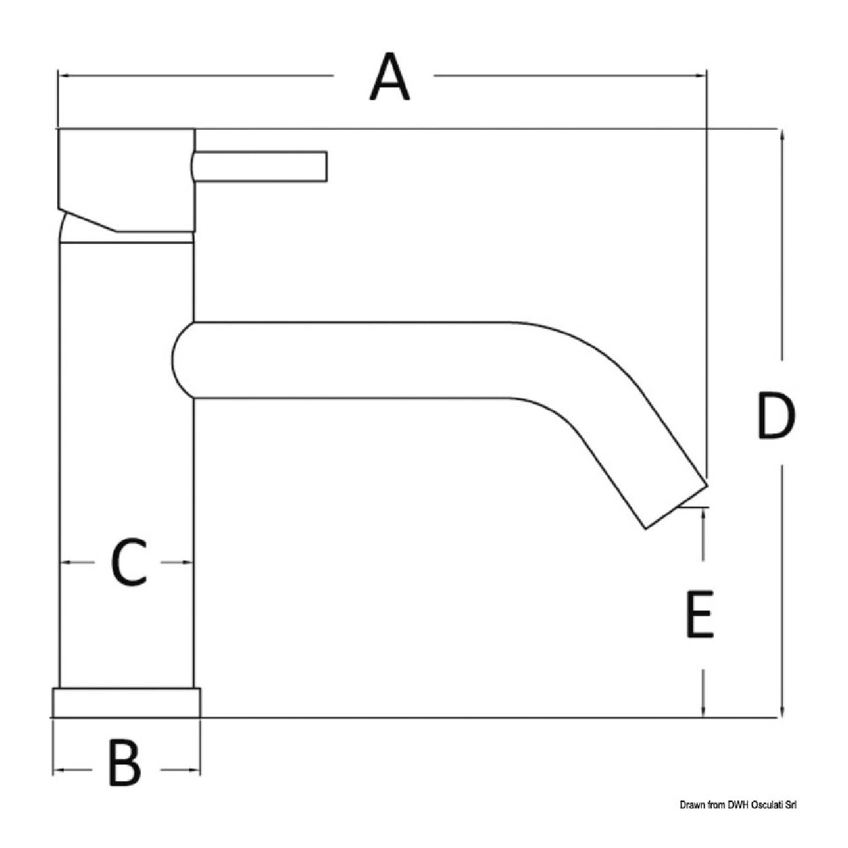 Osculati Miscelatore ceramico Jessy per lavelli bagno 17.003.00