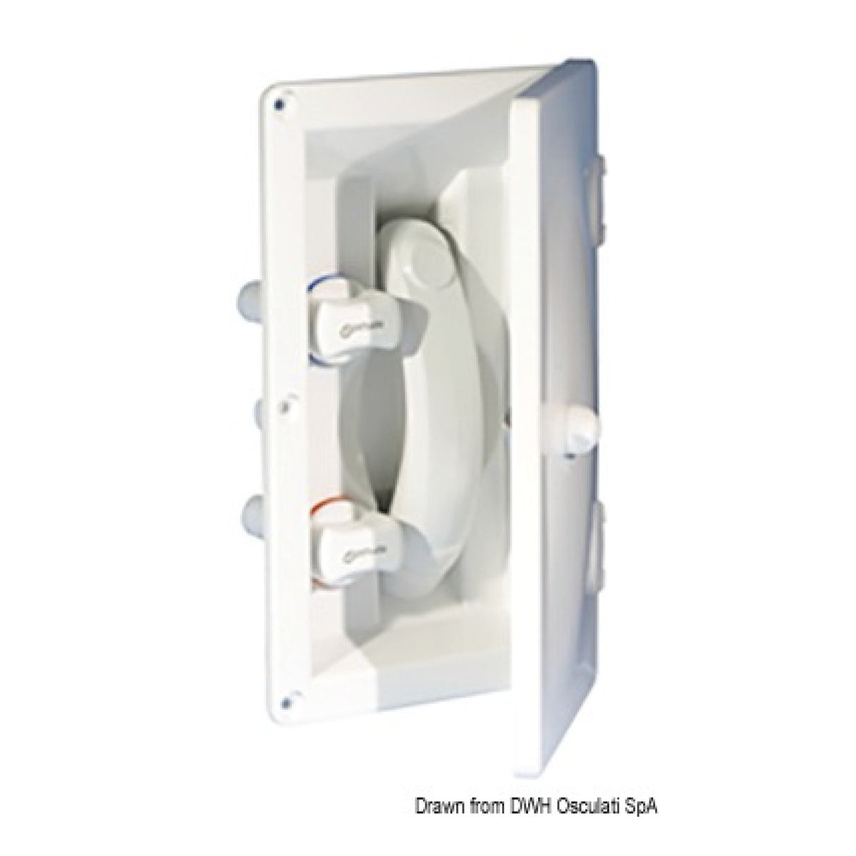 Ducha empotrada Whale de agua caliente y fría sin tapa