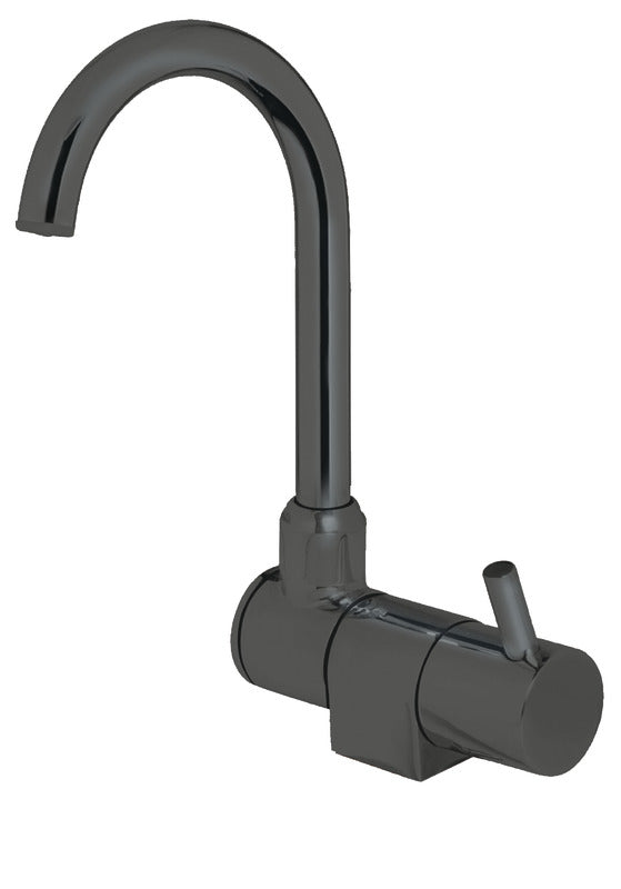 Osculati Style mixer tap, black, foldable spout 17.079.05
