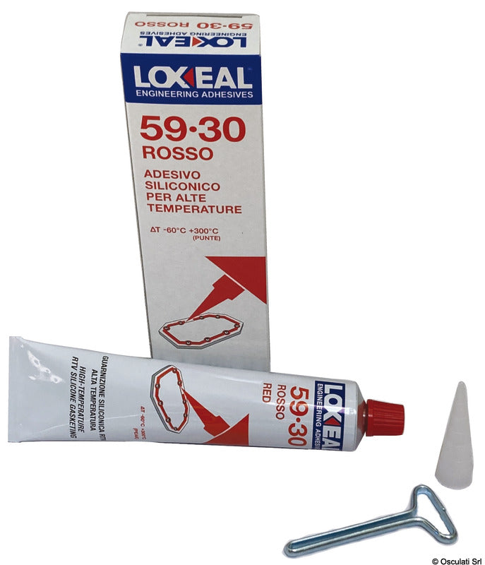 Loxeal Sigillante silic. 59-30 in pasta rossa alte temp. 75ml