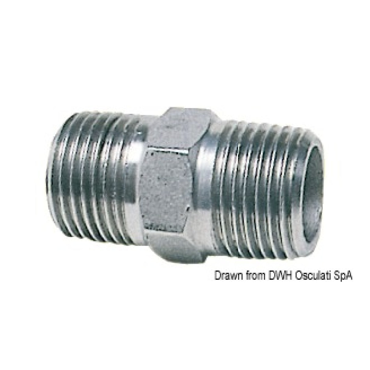 Osculati Niple doppio in inox 17.125.01