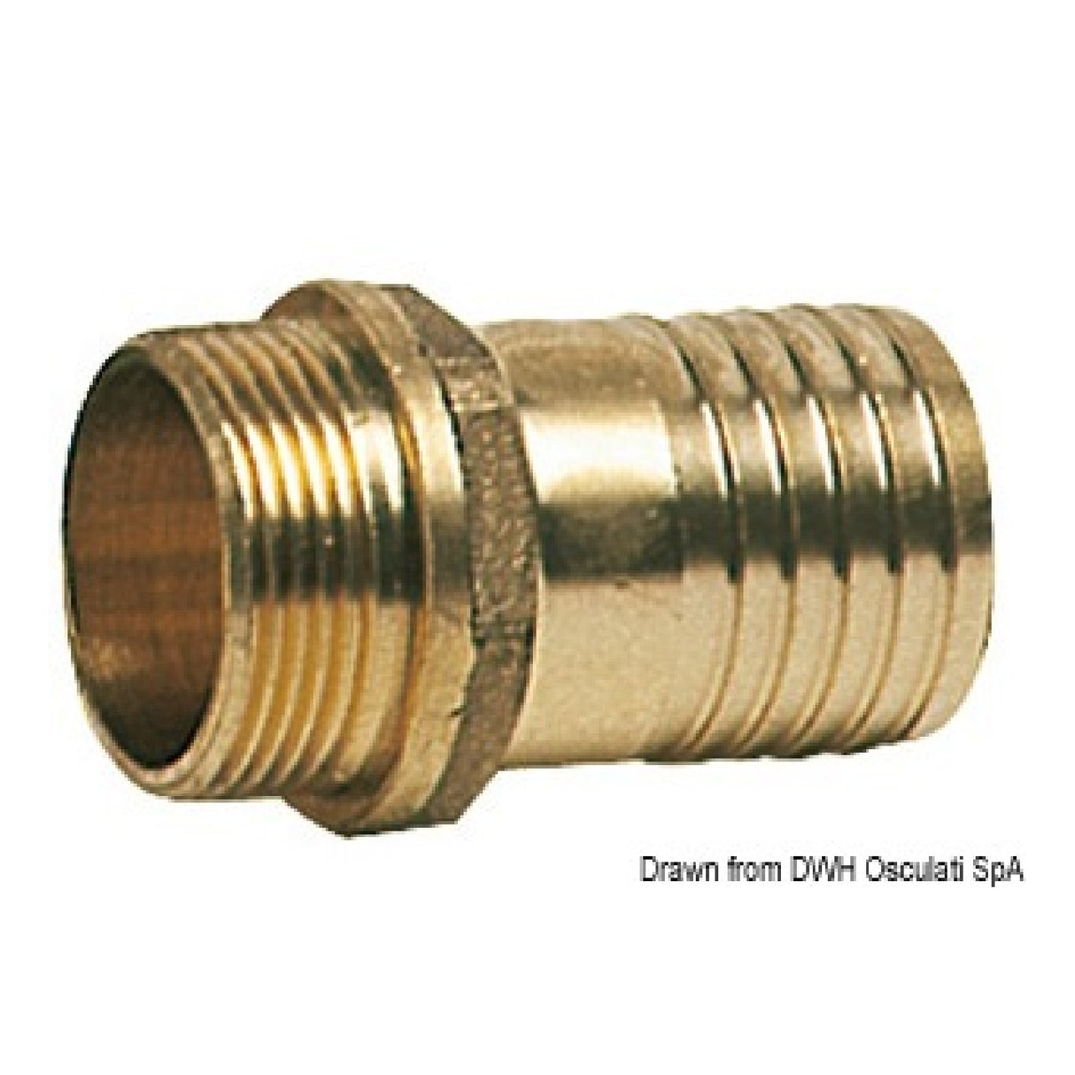 Osculati Portagomma in ottone fuso e tornito maschio 17.198.01