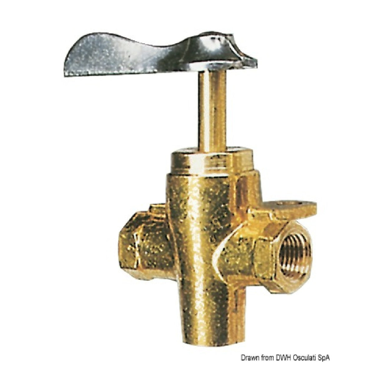 Osculati 1/4 Zoll 3-Wege-Benzinhahn 17.302.03